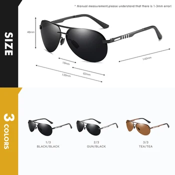 2020 Klasičnih Polarizirana sončna Očala Moških Pilotni Vožnje Zlitine Okvir Anti-Glare Ribolov sončna Očala Moški Buljiti UV400 Gafas De Sol