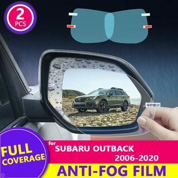Dež Film Polno Kritje Rearview Mirror Jasno, Anti-Fog Rainproof za Subaru Outback 2006-2020 2019 Nalepke Avto Dodatki Blaga