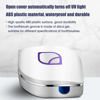 Crealight Prenosni USB za Polnjenje UV Sterilizator Doma Potovalno zobno Ščetko Primeru