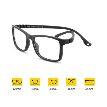 Seemfly Optični Otrok Očal Okvir TR90 Silikonski Spektakel Prožen Zaščitni Otroci Dioptrije Očala Gume Oculos De Grau
