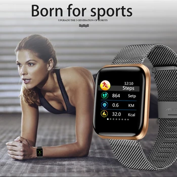 LIGE Pametno Gledati Ženske Športne Pametna Zapestnica IP67 Nepremočljiva Watch Pedometer Srčnega utripa barva LED zaslon za Android ios
