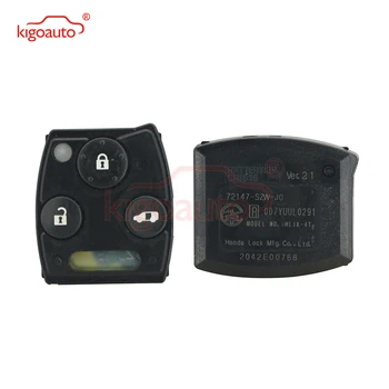 Kigoauto 72147-SZW-J0 Daljinski ključ 3 gumb za Honda 313.8 mhz