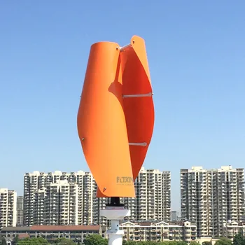 Narejene na Kitajskem Magnetna wind turbine generator 600w 12V24V48V Vertikalne vetrne generator z 12v 24v AUTO MPPT krmilnik