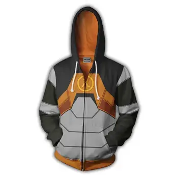2020 novo Gordon Freeman Hooded Moški pulover s kapuco 3D Tiskanih Hoodies Priložnostne Vaja Priložnostne zadrgo hooded hip hop vrhovi