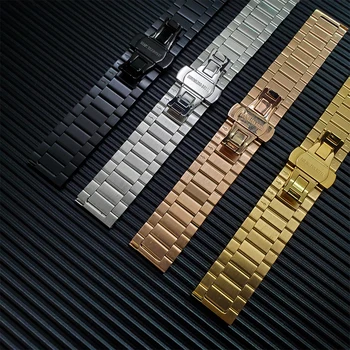 Kovinski watchband za Huami Amazfit GTR 47mm Zapestnica 22 mm, iz Nerjavnega jekla Hitro prileganje Pasu za Amazfit Tempo Stratos 3 2 2 Trak