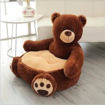 Ustvarjalne Orjaški Panda Otrok Kavč Ustvarjalne Živali Rjave Big Bear Vrtec Baby Seat Plišastih Igrač brez polnjenja