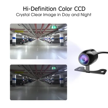 Avto Pogled od Zadaj Kamera CCD HD Night Vision Avto Parkiranje Vzvratno Kamero 170° širokokotni vodoodporna LED Auto Backup Zaslon Univerzalni