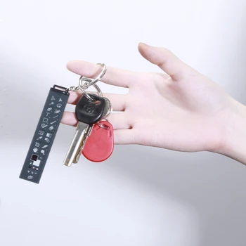 Anime Edinstveno Delo Keychain Ključnih Verige Smešno Photoshop CC Oglaševanje Oblikovalec Programske opreme Ps Temo Akril Key Ring Dekor Darilo Igrača