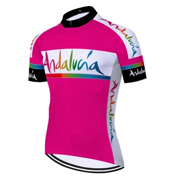 2021 ekipa andalucia maillot velo homme poletje quick dry dihanje kratek rokav kolesarski dres moški mallot ciclismo