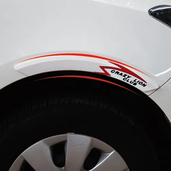 ZD 2pcs Avto, Kolo obrvi Za Ford Focus 2 3 Fiesta Mondeo Ranger Kuga Seat Leon Ibiza Dekorativni Proti trčenju Trakovi Nalepke