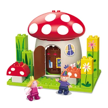 Ben in Holly gradnikov Slika Igrača Mushroom House Blok Za Darilo Otrok