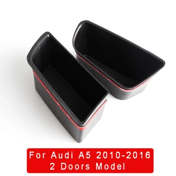 ABS Vrata Avtomobila Ročaj Škatla za Shranjevanje Za Audi A5 2010-2016 2 Vrata Model vhodna Vrata Organizator Posodi Telefon Imetnik Notranjost