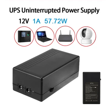 12V Varnosti Pripravljenosti Napajanje 1A 57.72 W UPS Mini Battery Backup Neprekinjeno Napajanje Za Fotoaparat Usmerjevalnik