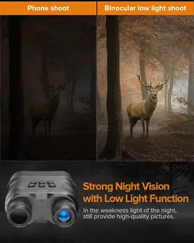 BOBLOV Night Vision Naprave Daljnogled 200 Metrov Digitalni INFRARDEČI Teleskop 2.3' lLCD Zaslonu Fotografije 32GB Lovska Kamera za Snemanje Videa