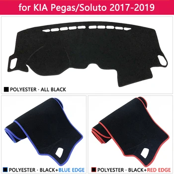 Za KIA Pegas 2017 2018 2019 Soluto Anti-Slip Mat nadzorna plošča Pokrov Pad Dežnik Dashmat Zaščito Preprogo Anti-UV Avto Dodatki