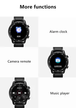 BYMUSE MT1 Klic Pametno Gledati Shranjevanje Glasbe, Gledanje Fitnes Tracker Zapestnica za Android IOS Sistem IP67 Nepremočljiva Smartwatch