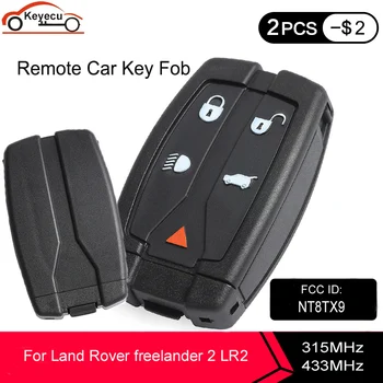 KEYECU Smart Remote Key Fob 5 Gumbi 315MHz / 433MHz ID46 Čip za Land Rover freelander 2 LR2 FCC ID: NT8TX9 z majhno tipko