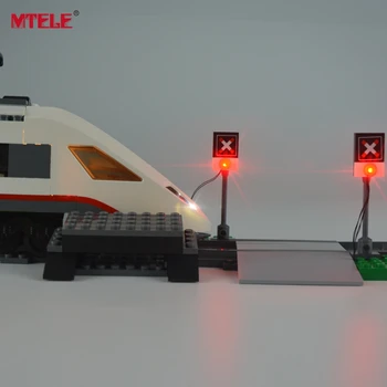 MTELE Čisto Nov Prihod Led Luči Komplet Za 60051 Vlakov za Visoke hitrosti Potniških Združljiv Z Model 02010