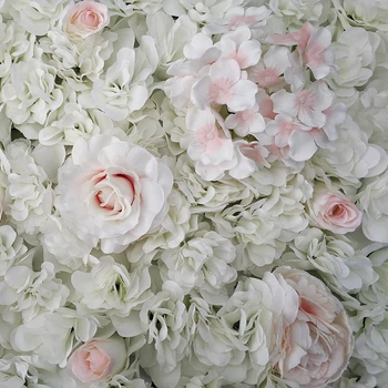 60x40cm Umetno Cvetje DIY Poročno Dekoracijo Cvet Stenske Plošče Svile Rose Cvet Roza Romantično Poroko Ozadje Dekor