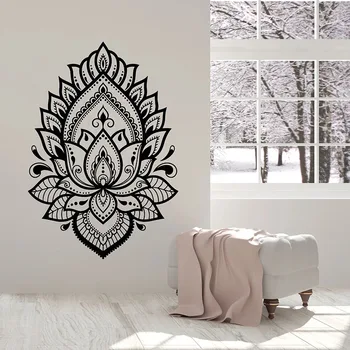 Mandala Cvet Vinilna Lotus Joga Studio Meditacija Sobi Notranje Opreme Vinil Okno Nalepke Ustvarjalne Ozadje E508