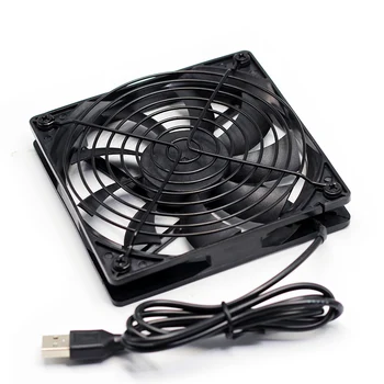 USB 12 cm 12018 ultra-tanek tiho hladilni ventilator, primerna za prenosni računalnik/TV box/ sprejemnik /Xbox/PS4 / projektor/router