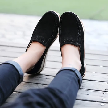 Platforma Čevlji za Ženske 2021 Slip Za Stanovanja Superge Dame Kakovosti Suede Športni Loafers Moccasins Priložnostne Čevlji Zapatillas Mujer