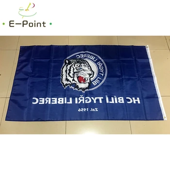 Češka Hokejska Ekipa Liberec Beli Tigri 3 m*5 m (90*150 cm) Velikost Božični Okraski za Dom Zastava Banner Darila