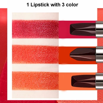 Nova Rdeča Šminka Mat Nepremočljiva dolgotrajno Lip Gloss Vlage Šminka 3 Barve Šminke Ličila določene Posebne Ženske Darilo