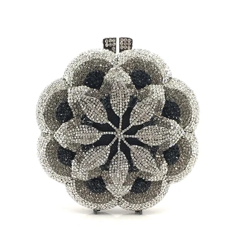 Najnovejši Poročne stranka torbici ženske večer stranka torbico, modni diamanti poroko kristalno sklopke elegantno cvet kristalno torbice