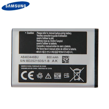 Originalni Samsung Baterije AB463446BU Za Samsung C3300K X208 B189 B309 F299 AB553446BC GT-C3520 C3520 X160 E339 GT-E2330 800mAh