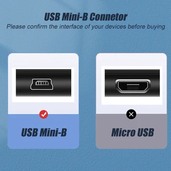 SAMZHE Podatkov napajalni Kabel Kabel Adapter USB 2.0 A Moški Mini 5 Pin B Podatkov Kabli usb podaljšek