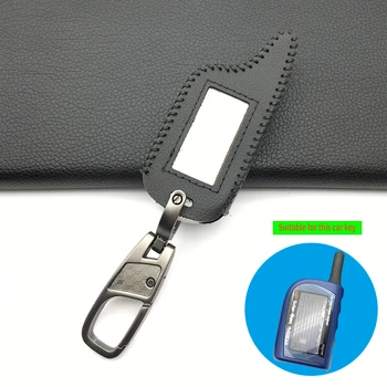 Ruska Različica M4 Primeru Keychain Usnjena torbica Za Scher Khan Magicar 4 3 LCD Oddaljeno Dva Načina Avto Alarmni Sistem, Zaščito Lupine