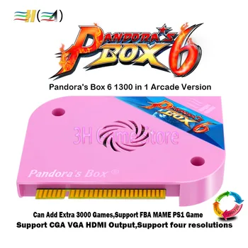 Pandora polje 6 1300 v 1 jamma odbor CRT CGA VGA HDMI je združljiv arkadna pralni kabinet podporo fba mame ps1 igro 3d tekken