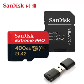 SanDisk Extreme Pro/Ultra Micro SD 64GB 128GB 256GB 400GB Pomnilniško Kartico 32 64 128 gb Flash Kartica SD SD/TF kartice MicroSD U1/U3 4K Razred 10