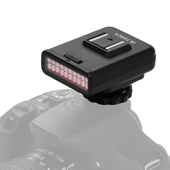 ORDRO LN-3 Studio IR Svetlobe LED, USB Polnilne Ir Nočno Vizijo Infrardečo Lučko za DSLR Fotoaparat z Bliskavico Razsvetljavo