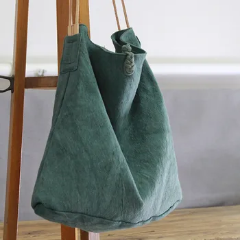 AETOO Velike zmogljivosti, platno vrečko retro art eno ramo torba ženske letnik preprost prenosni velike bombaž perilo torbici