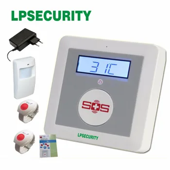 LPSECURITY IOS/Android APP, SOS Klic Brezžični GSM Alarm Varnost Doma Starejših Helper Temperatura v Sili Panike gumbi