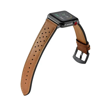 Pazi Band Za Apple Watch 4 44 42mm Razreda Usnja iwatch Serija 1 2 3 Šport Zamenjava Pasu Eleganten Classi