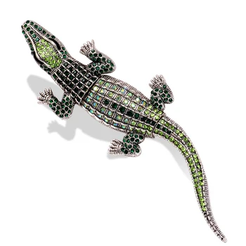 AISHI YINNA Velik Krokodil, Broška Moške Obleko Živali Corsage bo Ustrezala Poslovnih Pin Dekoracija dodatna Oprema Trend Joker Nove Nakit