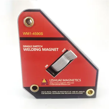 Neodymium Varjenje Magnet Imetnik On/Off Stikalo Magnetno Sponko/Magnet Kvadratnih 45 90 Stopinj Majhnosti Močno Eno Stikalo