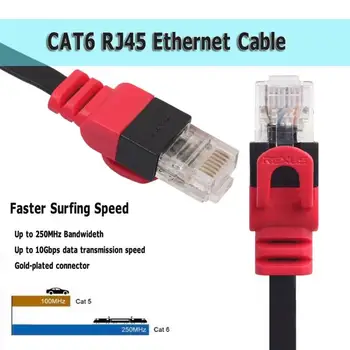 10m/15m Kabel Ethernet Ravno Design Cat6 Omrežja Lan Kabel RJ45 Patch Kabel za RAČUNALNIK Usmerjevalnik, Laptop Kabel Ethernet za PS4 Xbox