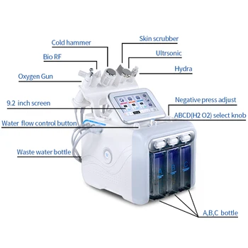 Proizvodnja električne mehanična dermoabrazija Diamond Microdermabrasion Vode Aqua Peeling stroj