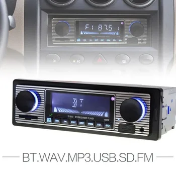 1set Brezžični Avto Radio Bluetooth Retro MP3 Multimedijski Predvajalnik, AUX, USB, FM Predvajanje Letnik Brezžični 12V Stereo Avdio Avto Elektronika