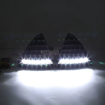 2Pcs Avto LED DRL Dnevnih Luči z Zatemnitev Luči Funkcija za Ford Focus 3 2012 2013 Auto Avto Styling Dnevno Svetlobo