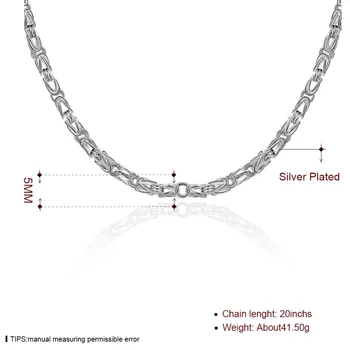 Klasična Nove Modne Moške Ogrlice 925 Sterling Srebrni Zmaj Verige Link Ogrlice Za Moške Nakit Trgovini