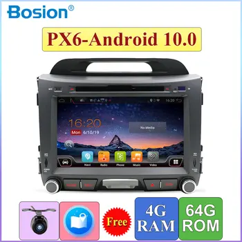 PX6 2 Din Avto DVD GPS Igralec Z DSP sistemom Android 10.0 Za Kia Sportage R 2010-RDS HDMI CSD DAB OBD 4G Kamera 4G RAM+64 G ROM
