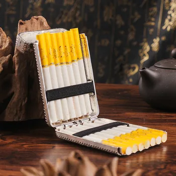 Prenosni Peaky Blinders Shelby Isti Slog Strani-vklesan Retro Kovinski Cigaret Primeru za 14 Cigaret Cigareta Polje Kajenje Orodja