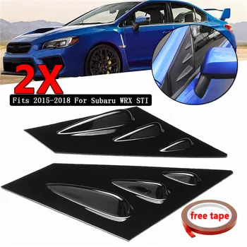 2pcs Prednje Okno Reže Strani Vent Za Subaru WRX STI-2018 ABS Plastične Nalepke Strani Okna Reže Zajemalka Kritje Vent