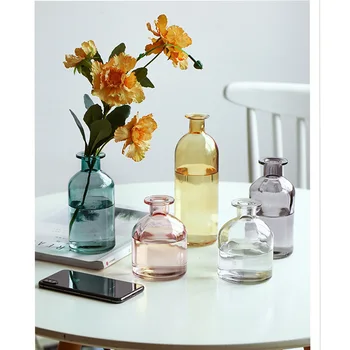 Cvetje Vaza Dnevna Soba Dekor Cvetje Nordijska Ins Slog Stekla Pregleden Dom Dekoracija Dodatna Oprema Vaze