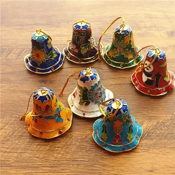 Zbirateljstvo 10pcs Kitajski Ročno Cloisonne/Emajl Bell Ornament Čare Dekor